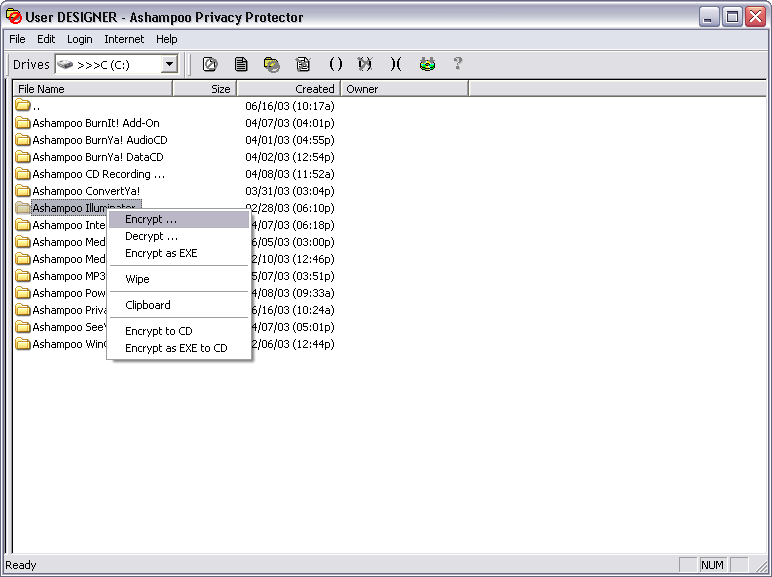 Ashampoo Privacy Protector Plus Screenshot